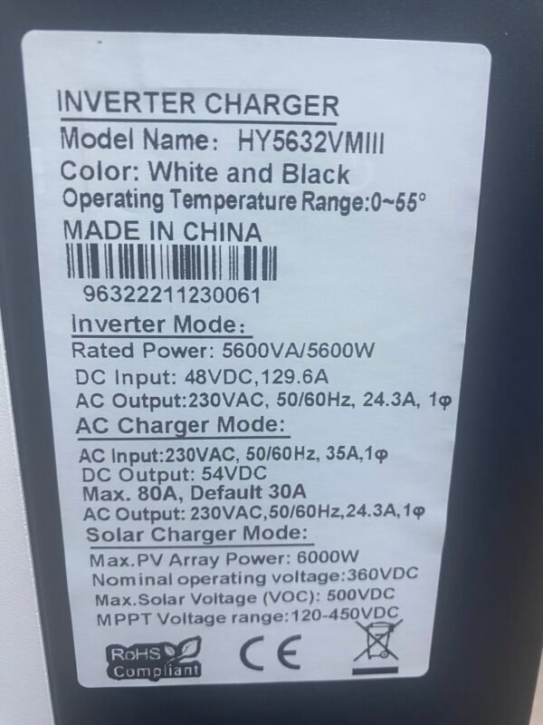 ⁦5.6kW MPPT hybrid inverter⁩ - الصورة ⁦3⁩